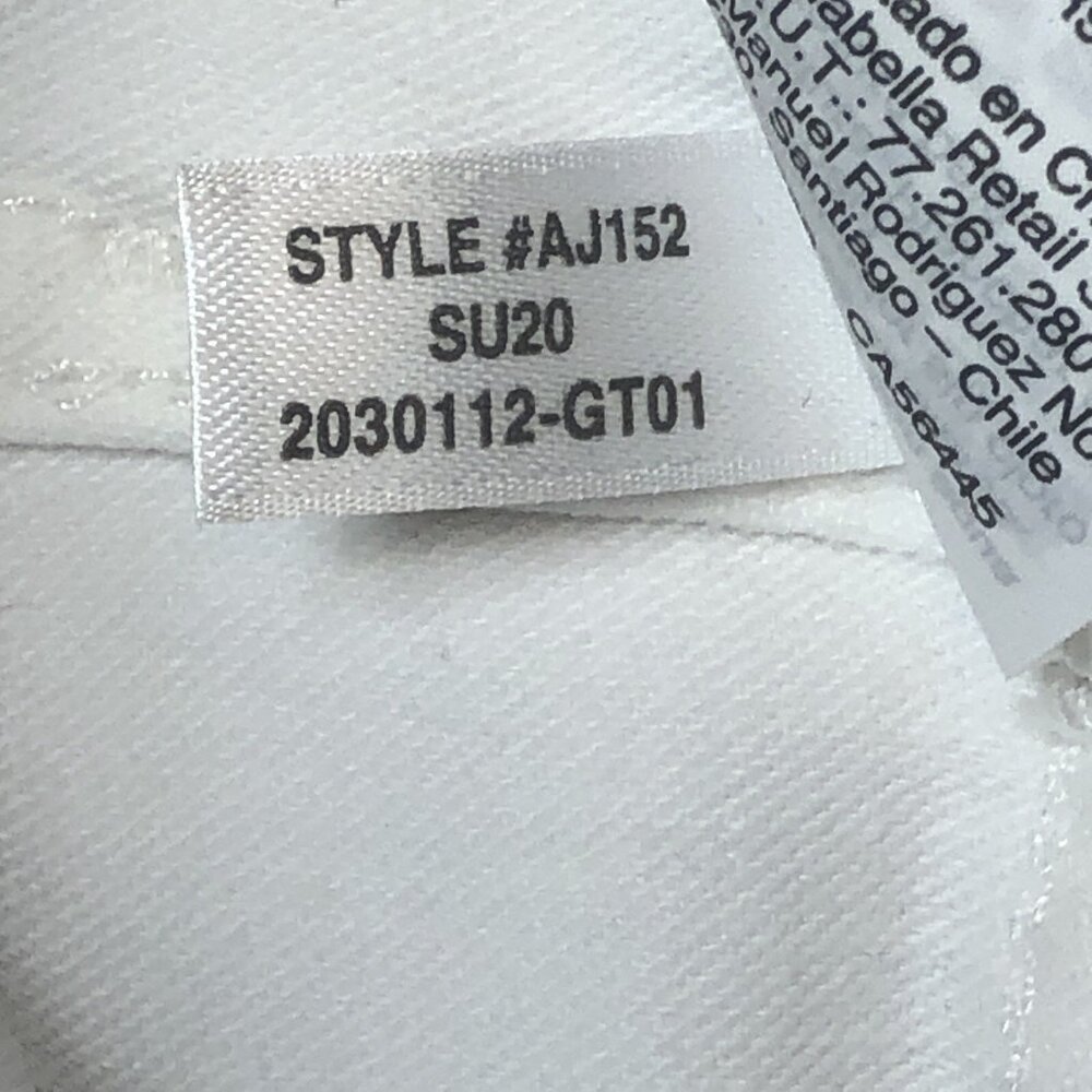 Madewell Womens 10" High-Rise Skinny Crop Jeans White Button Front Size 31 New - Picture 8 of 10